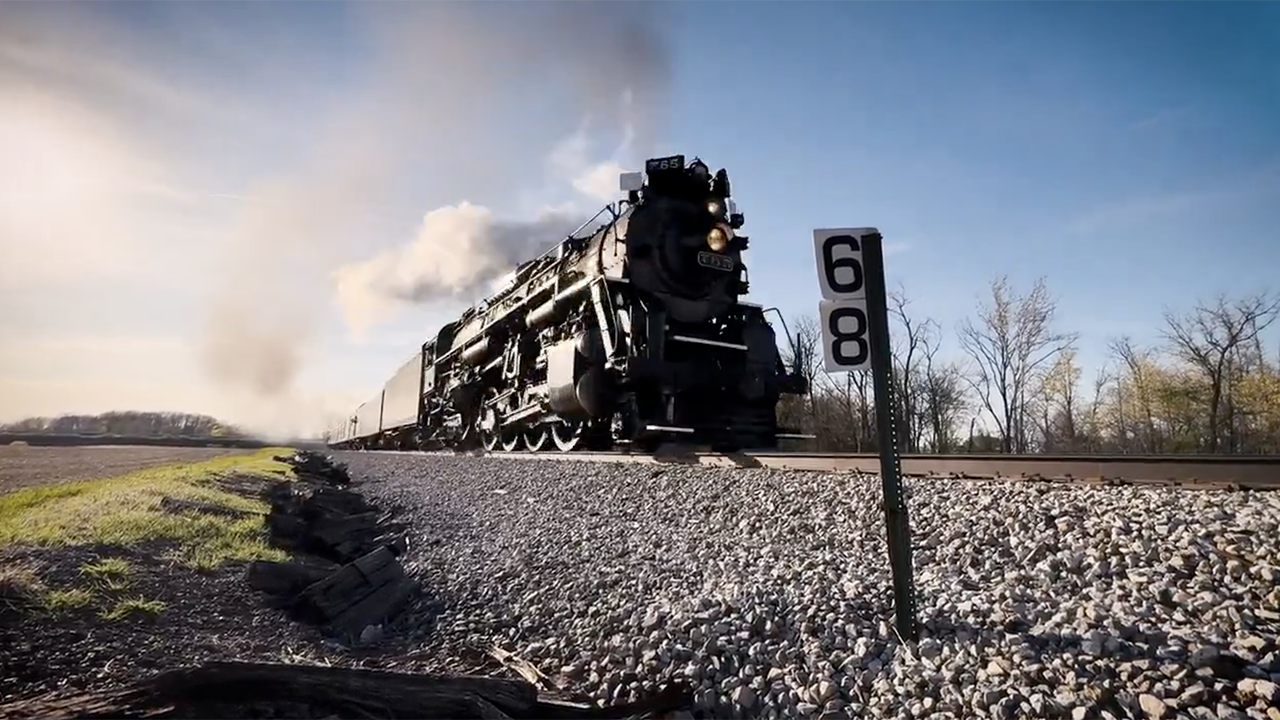 Nickel Plate Road steam locomotive 765, owned and operated by the Fort Wayne Railroad Historical Railroad Society, made its annual journey to Independence, Ohio, on April 22. (Screen Grab from Fort Wayne Railroad Historical Railroad Society video)